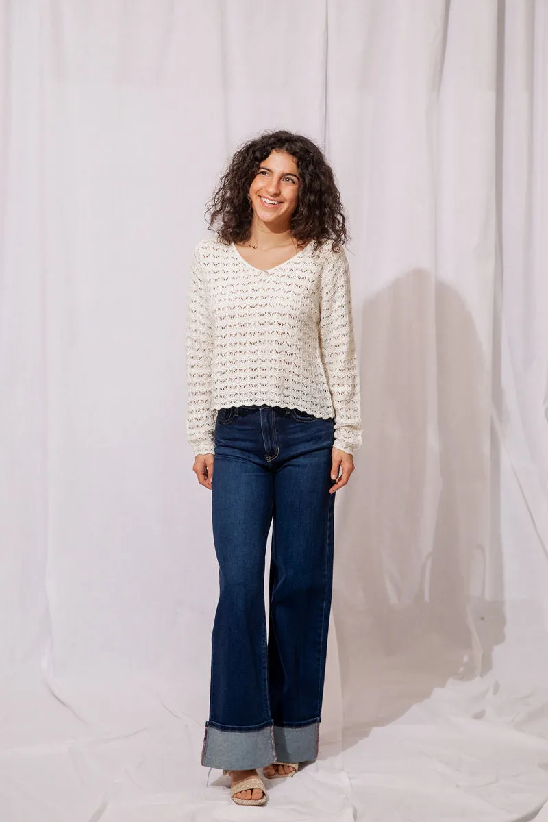 Cuffed Palazzo Jean