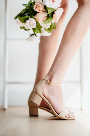 De Blossom Annie Strap Heels for Women in Nude | ANNIE-50W NUDE