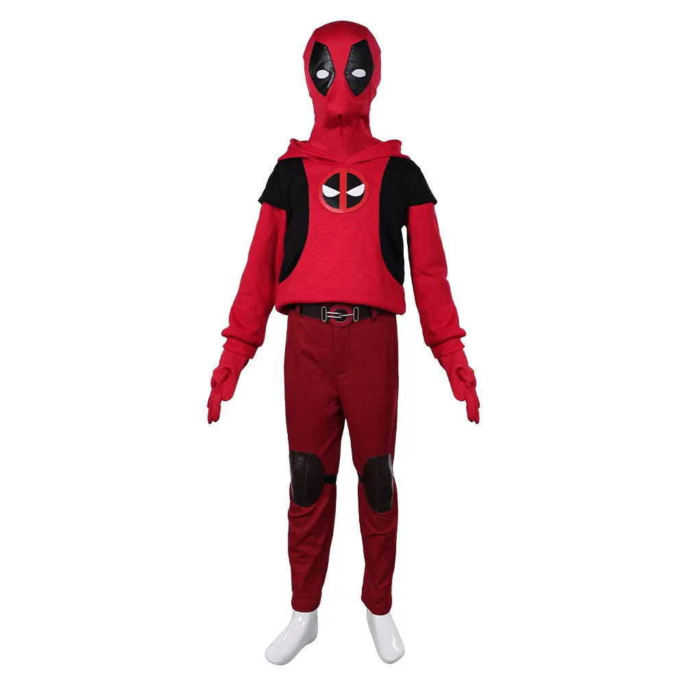 Deadpool & Wolverine Deadpool Corps Deadpool Variants Kidpool Red Set Kids Children Cosplay Costume Outfits