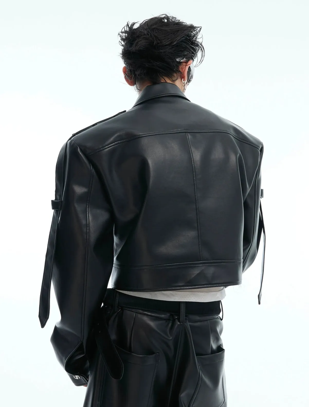 Deconstructed Leather Motorcycle Jacket