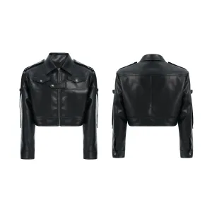 Deconstructed Leather Motorcycle Jacket