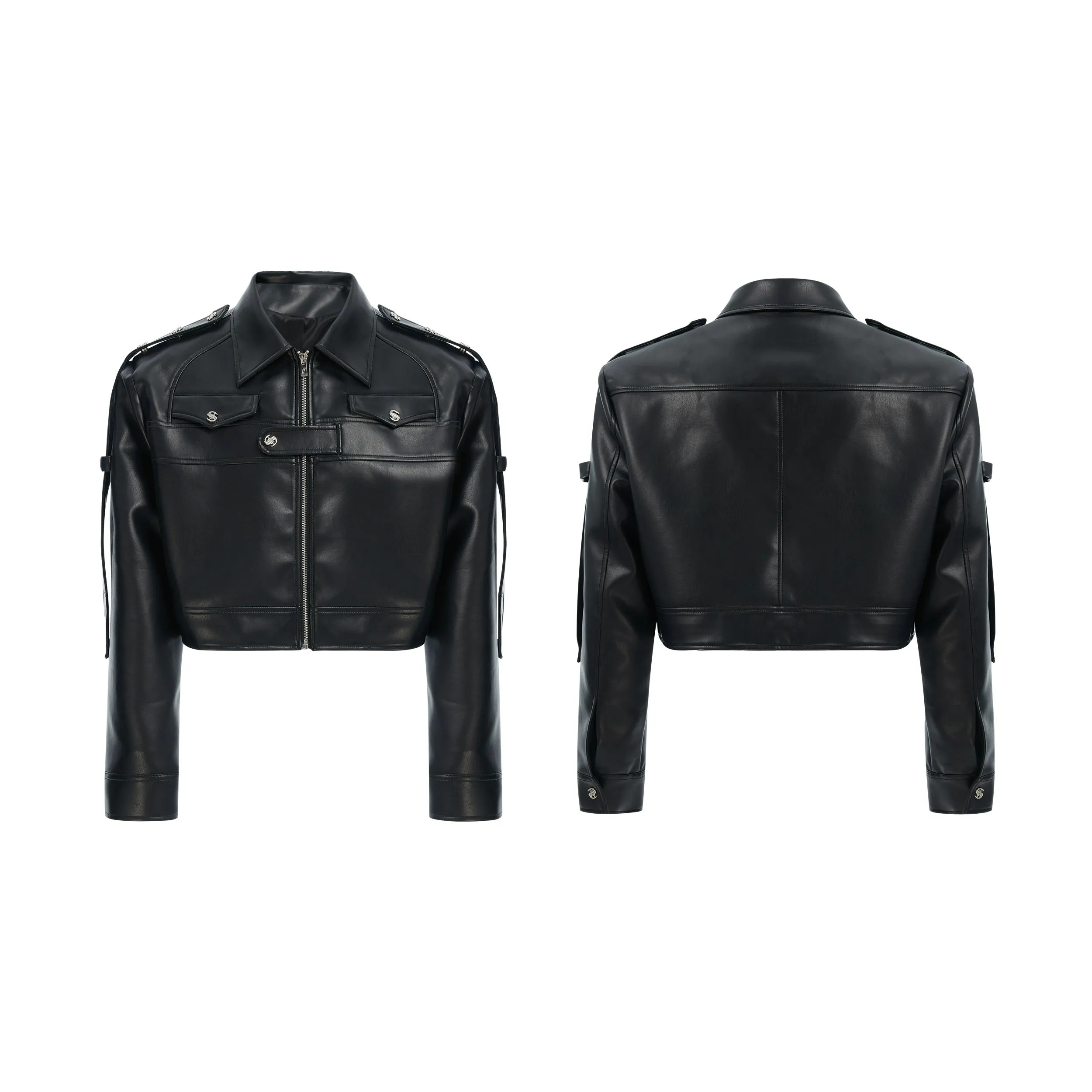 Deconstructed Leather Motorcycle Jacket