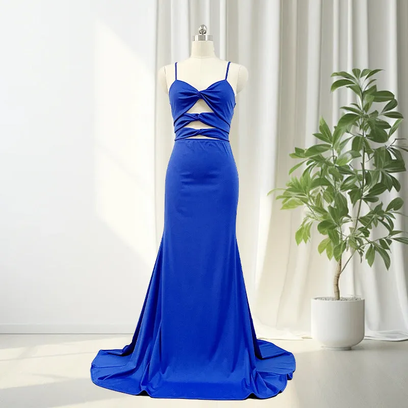 Delta Formal Stylish Cutout Glitter Dress