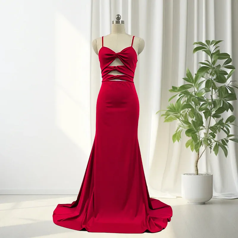 Delta Formal Stylish Cutout Glitter Dress
