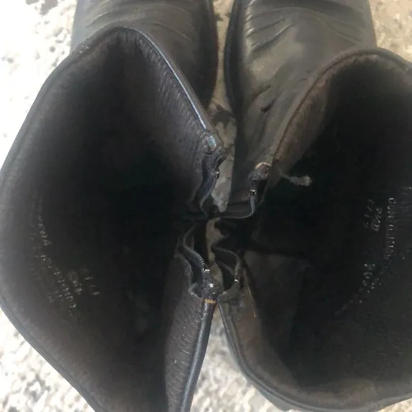 Double H Men's Black Genuine Leather Cowboy Western Boots 120 Plus 8.5 D