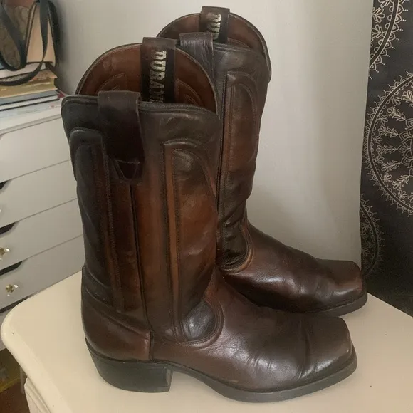 DURANGO Brown Western Boots Size 8D