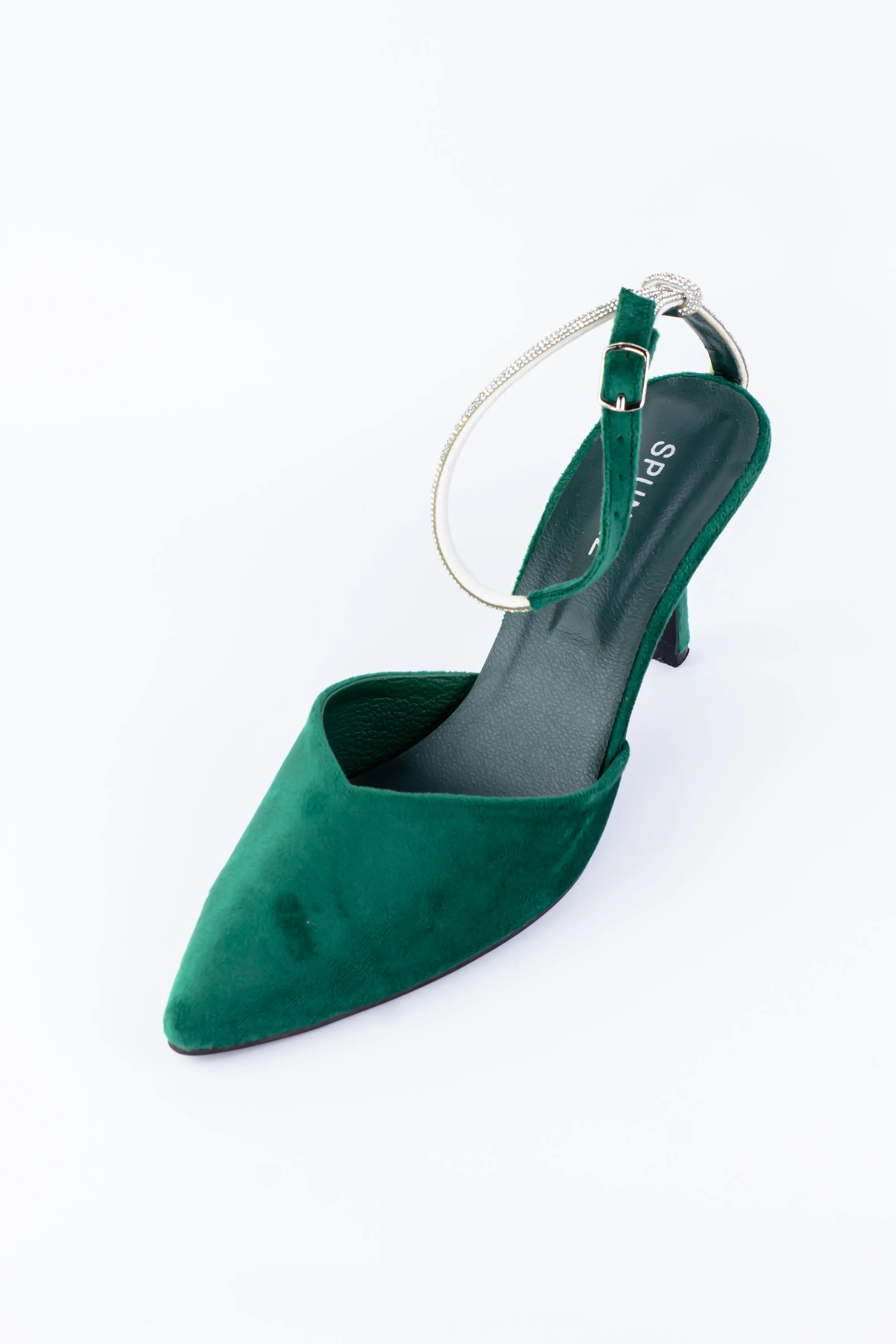 Eden Pointed Toe Ankle Strap Stilettos High Heels-11082