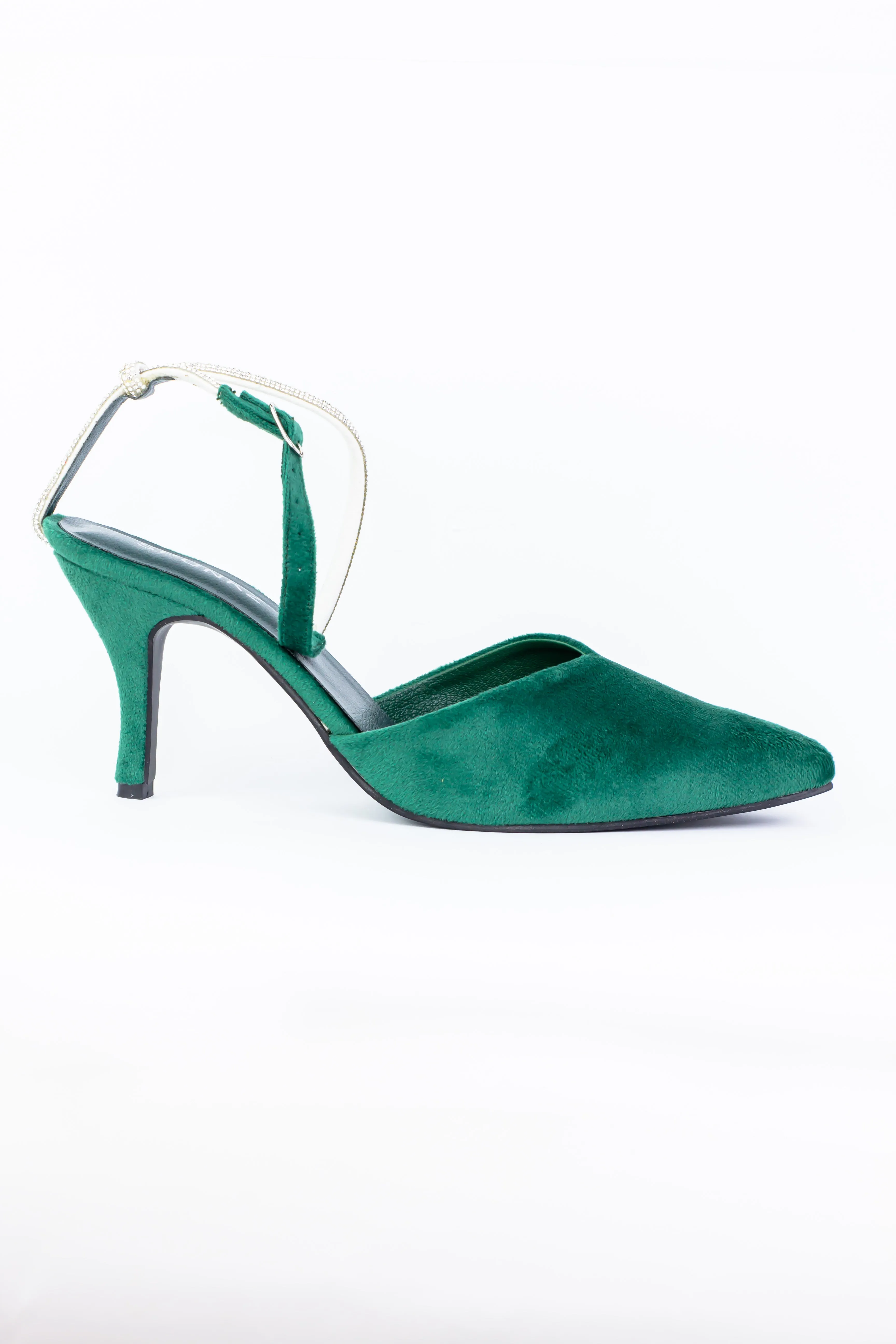 Eden Pointed Toe Ankle Strap Stilettos High Heels-11082