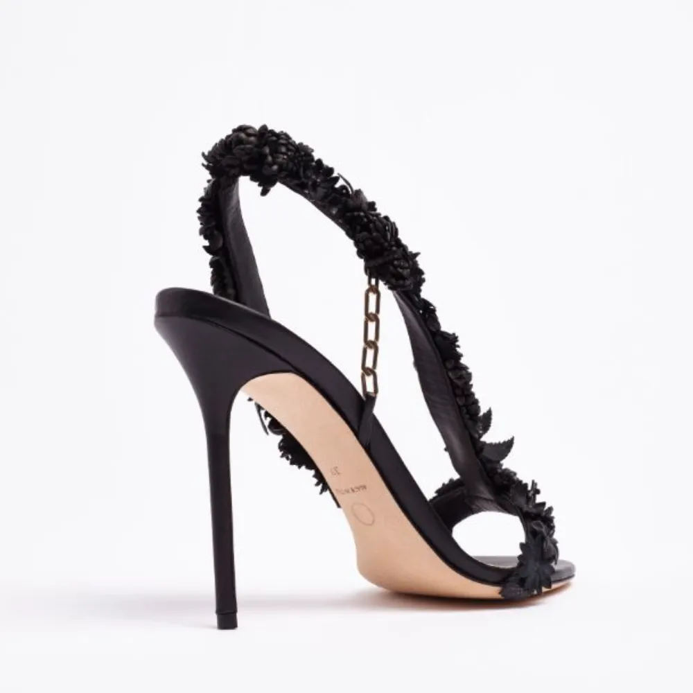 Embellished Nappa Leather Heels