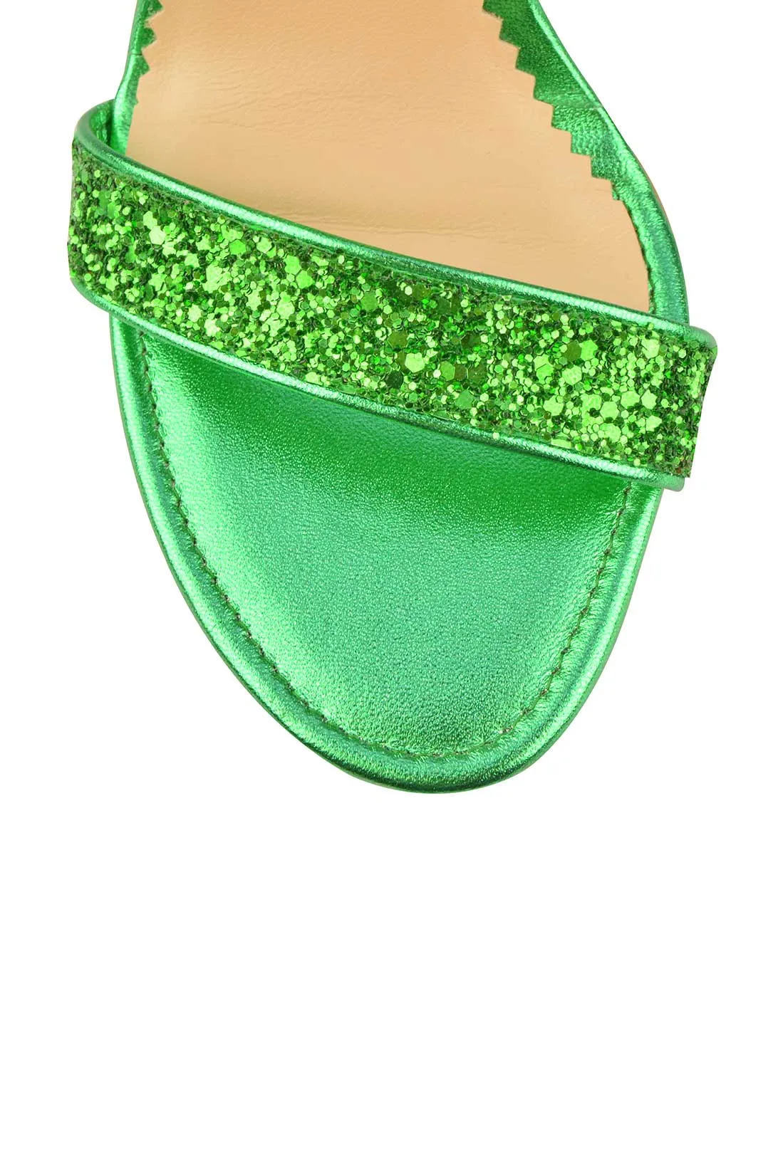 EMERALD GLAMOUR HEELS