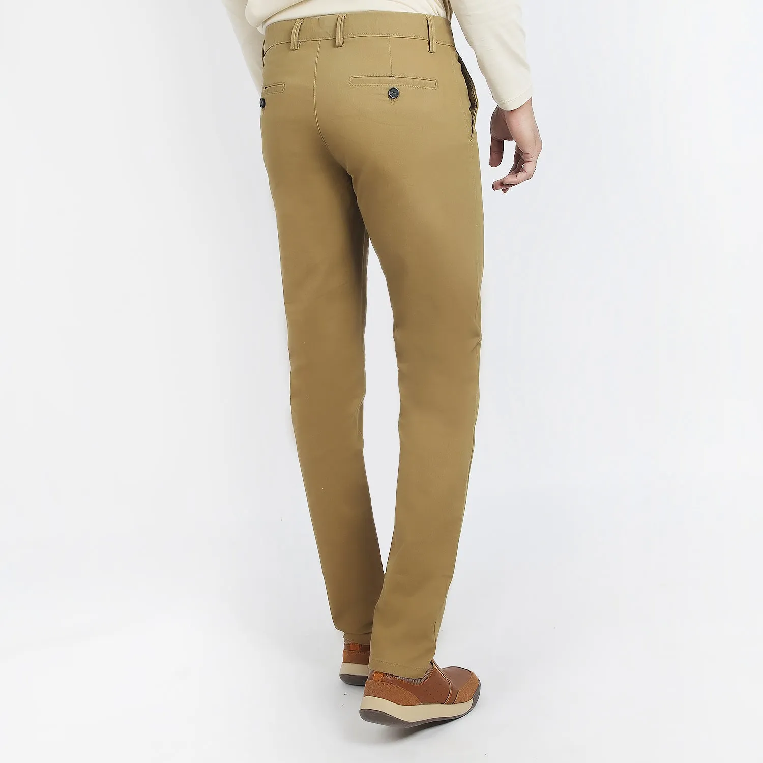 Eminent Men's Cotton Casual Pant - Khaki