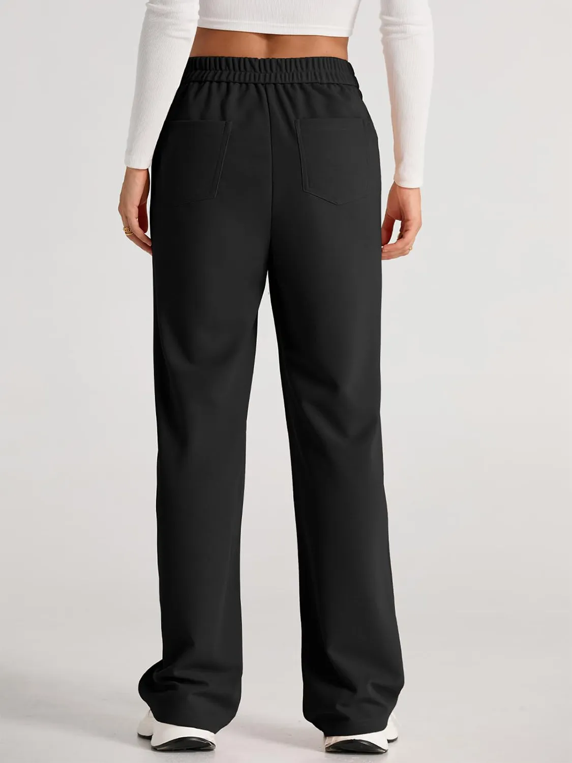 Errand Mom Wide Leg Pants- 8 Colors ( Black, Grey, White, Camel, Khaki, Caramel, Army Green, Gum Leaf)