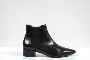Fabio Rusconi Women's Black Leather Ankle Boot F5559 40% OFF