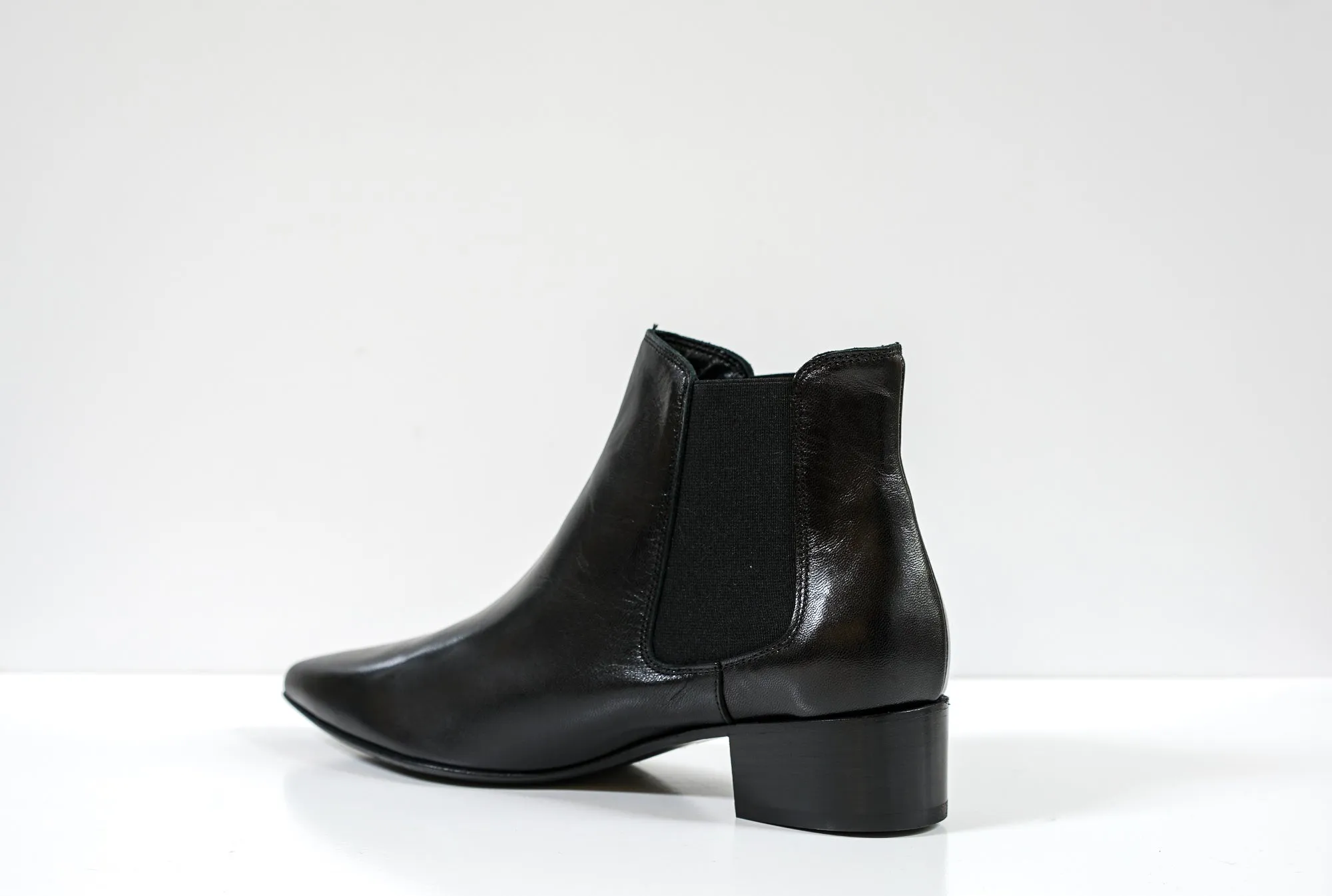 Fabio Rusconi Women's Black Leather Ankle Boot F5559 40% OFF