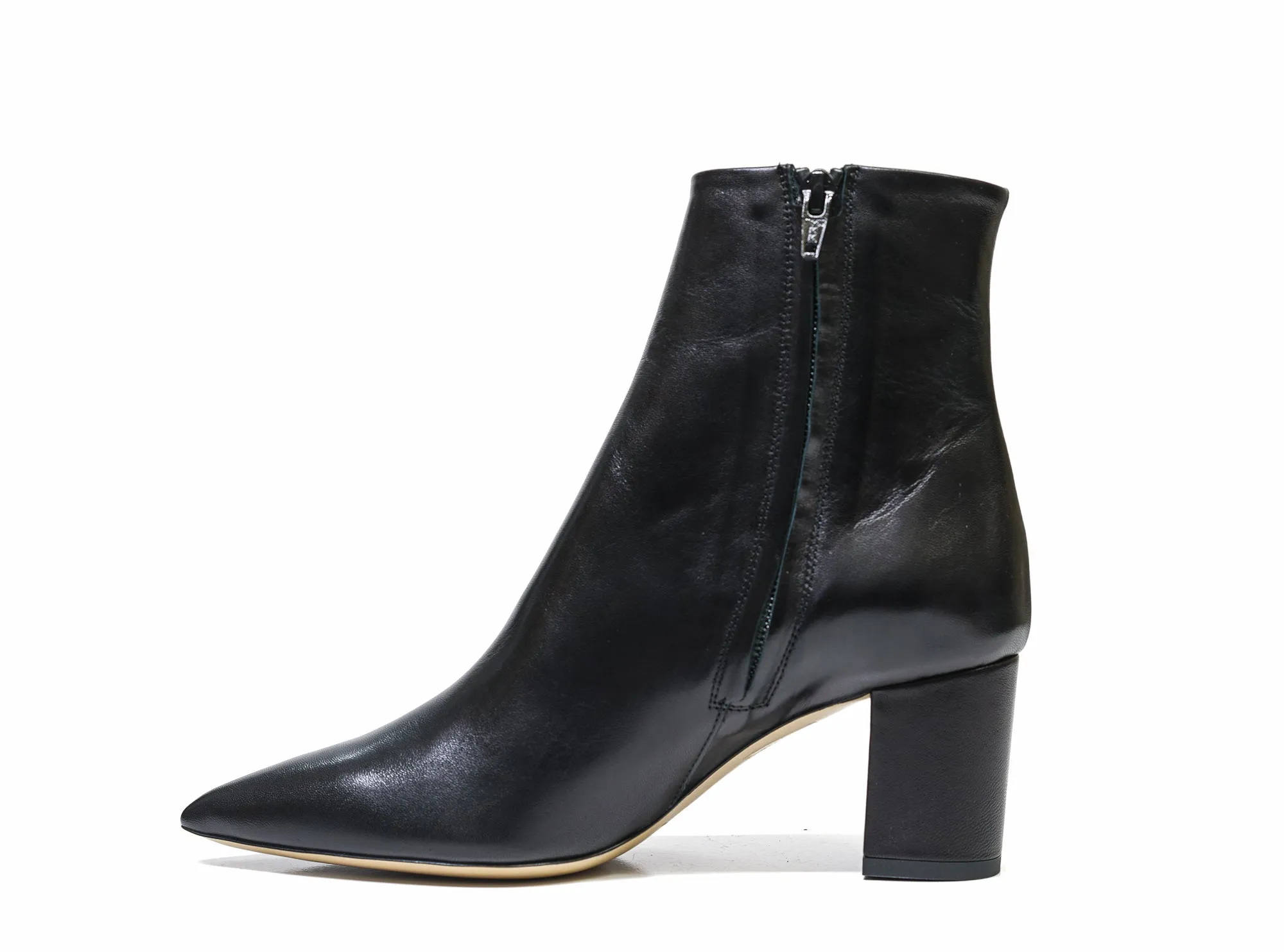 Fabio Rusconi Women's Black Leather Ankle Boot Zara-Cig 40% off