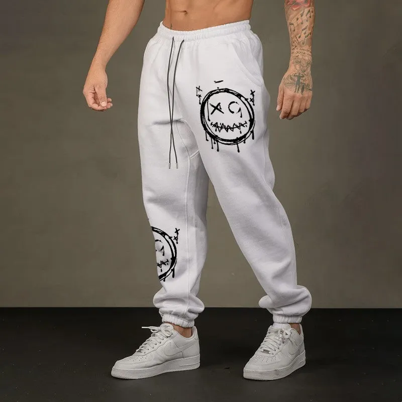 Faded Emoji GRAPHIC PRINT JOGGERS