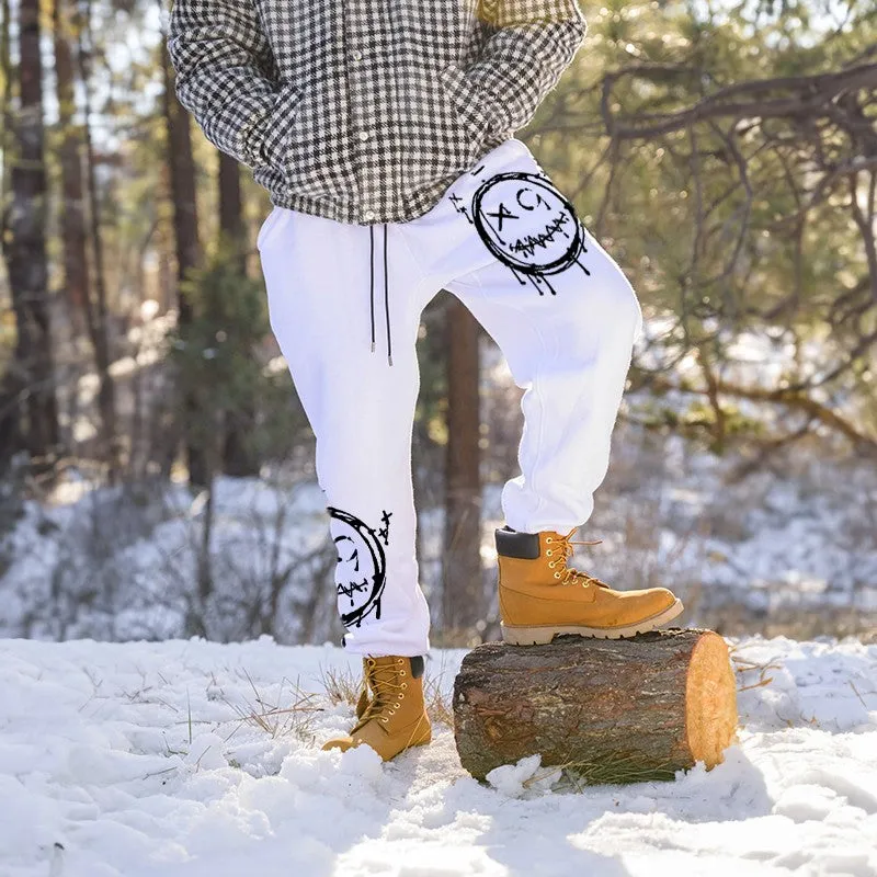 Faded Emoji GRAPHIC PRINT JOGGERS