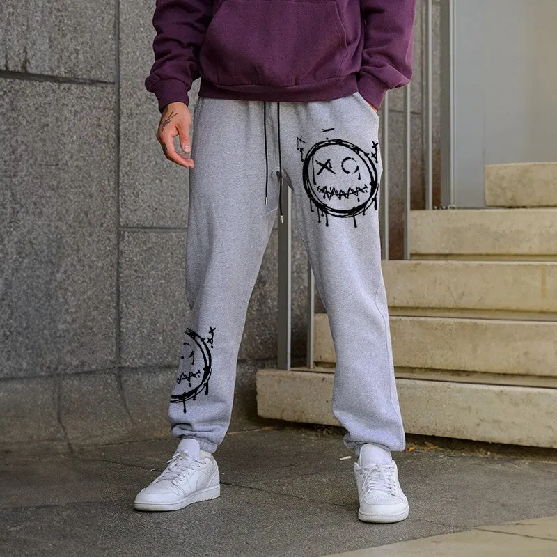 Faded Emoji GRAPHIC PRINT JOGGERS