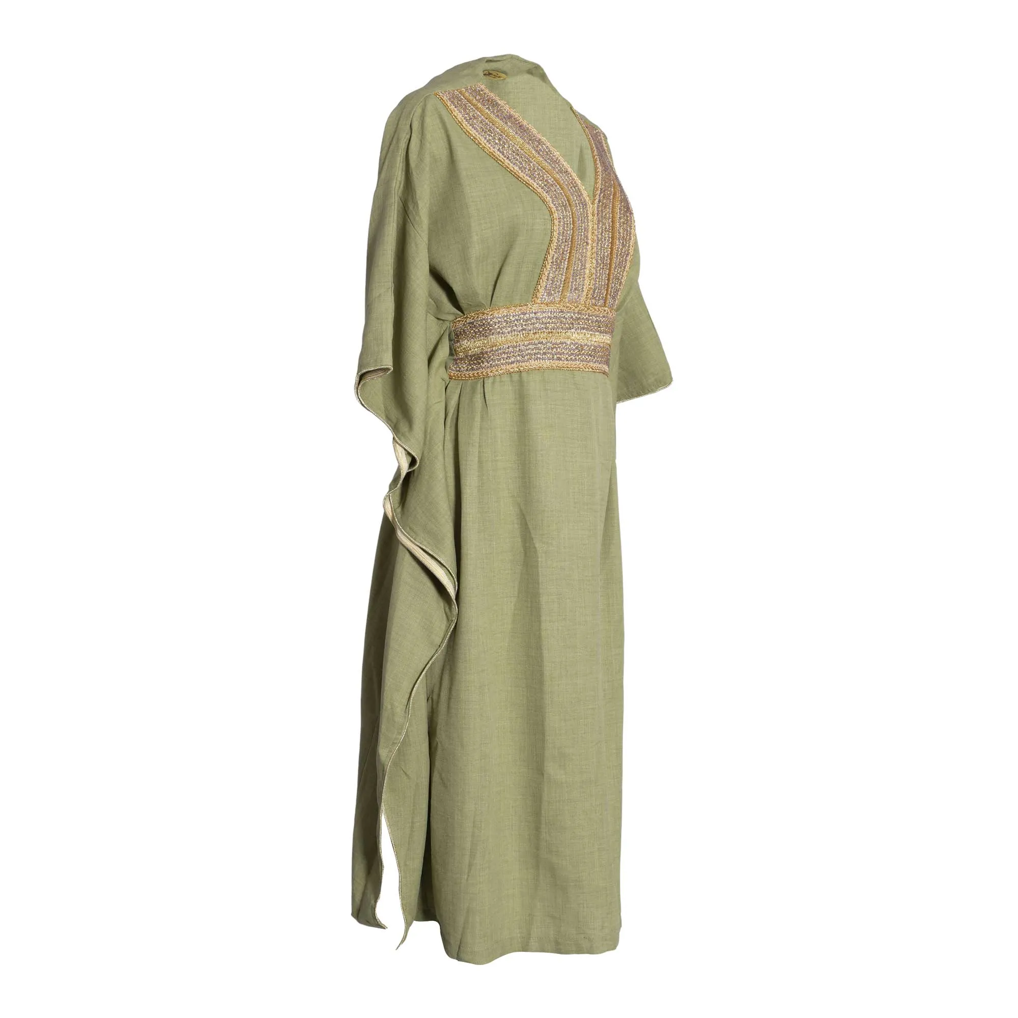 Fahm Women's Green Dress, Free Size