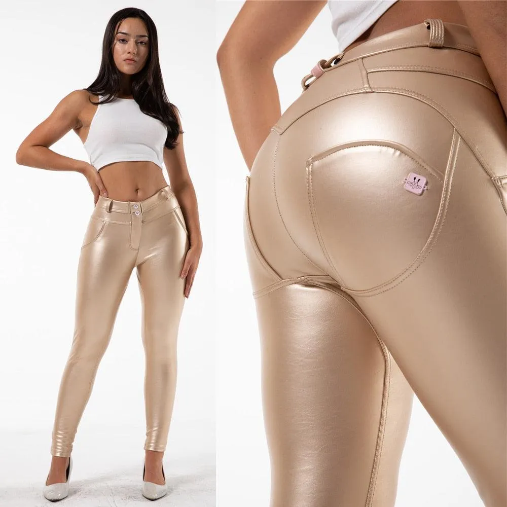 Faux Leather Pencil Pants - Slim Fit for a Bodycon Look