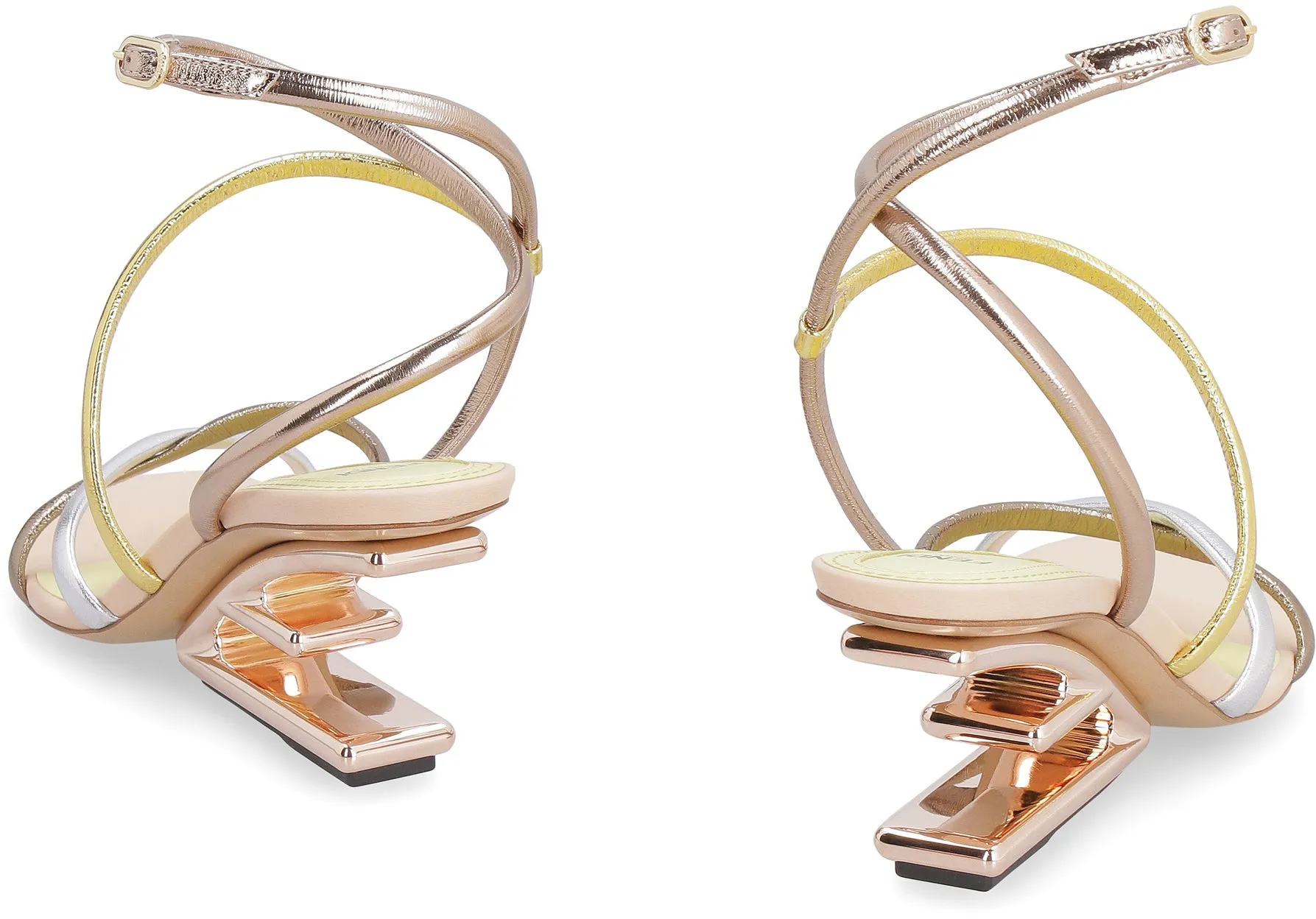 Fendi First heeled leather sandals