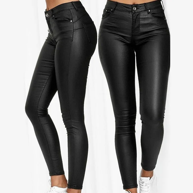 Figurschmeichelnde Flexi-Trousers mit Hautengem Schnitt"
