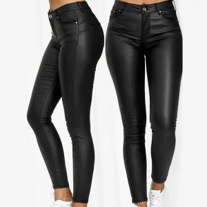 Figurschmeichelnde Flexi-Trousers mit Hautengem Schnitt"
