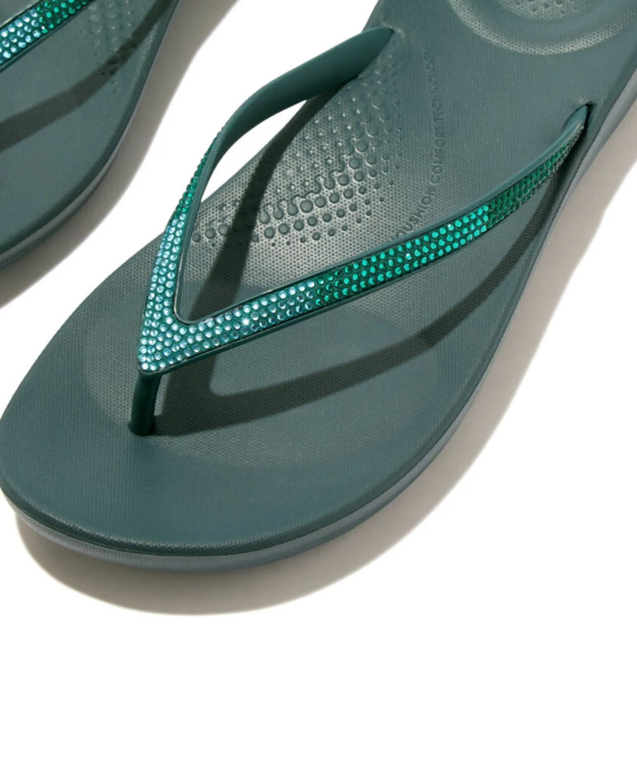 FitFlop IQushion Ombre Sparkle Deep Teal/Mint Blue