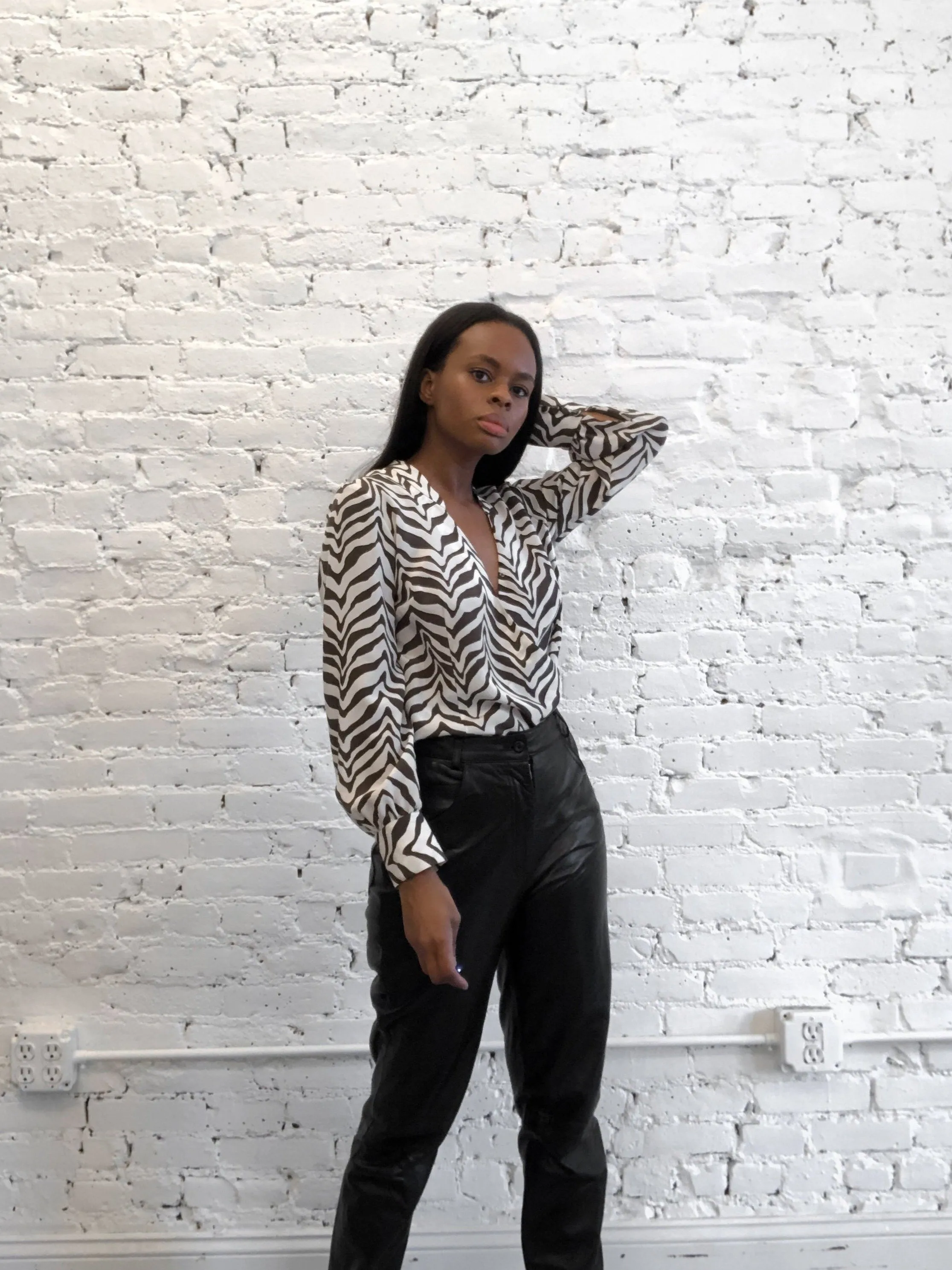 Five Pocket Leather Pants