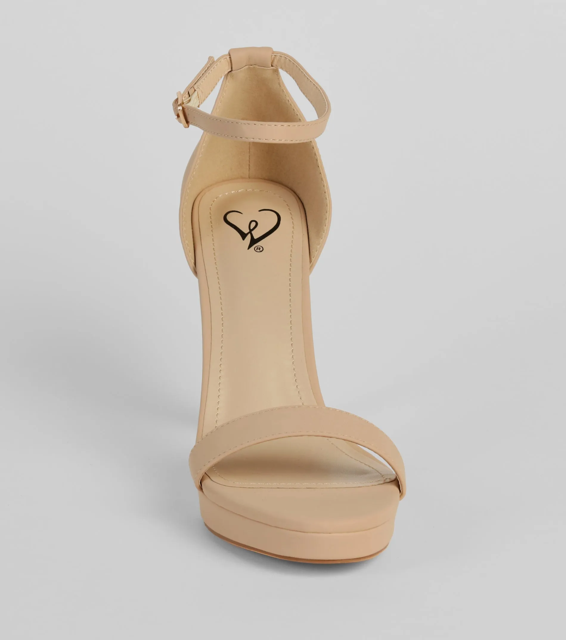 Flirty And Fun Nubuck Platform Stiletto Heels