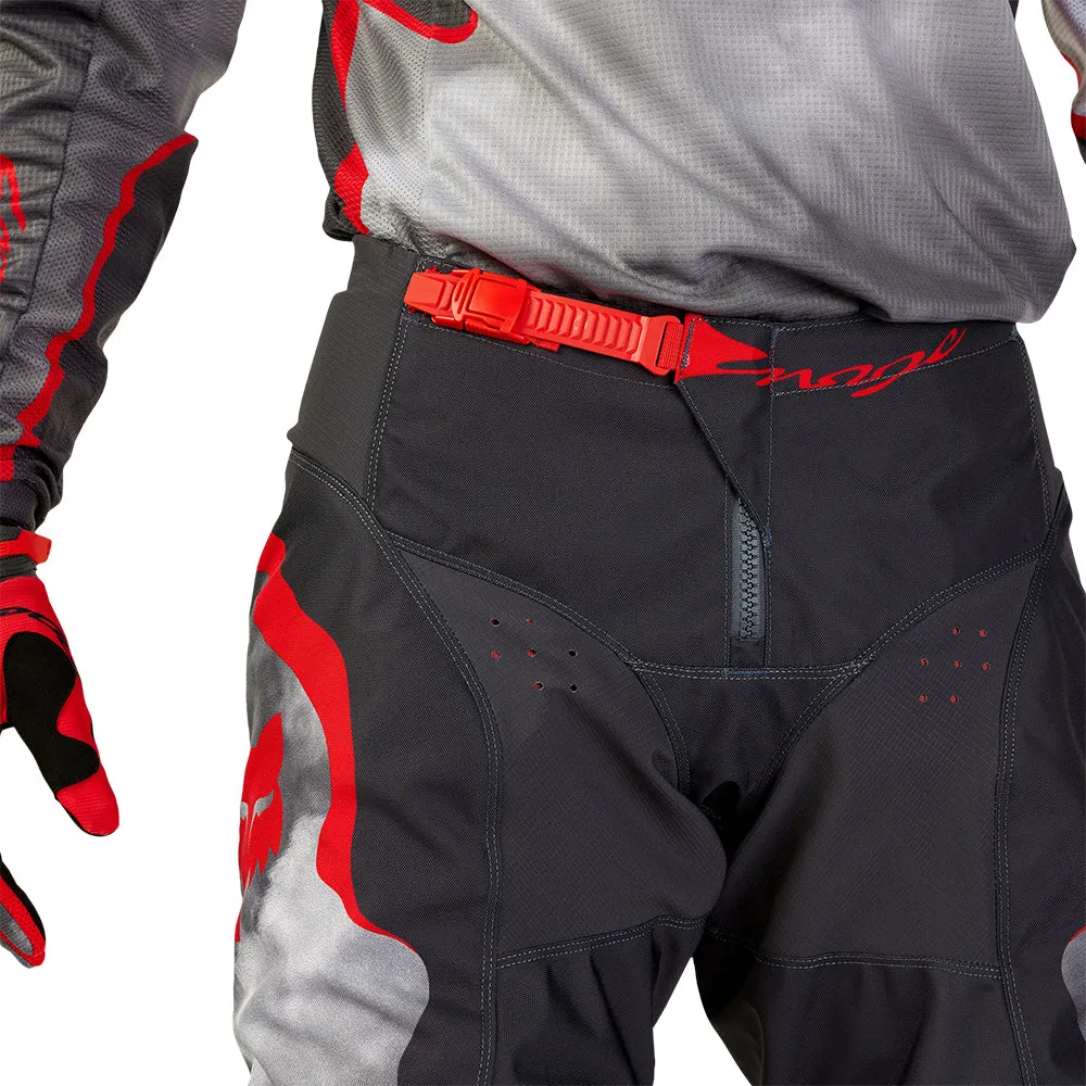 FOX 180 ATLAS PANTS [GREY/RED]
