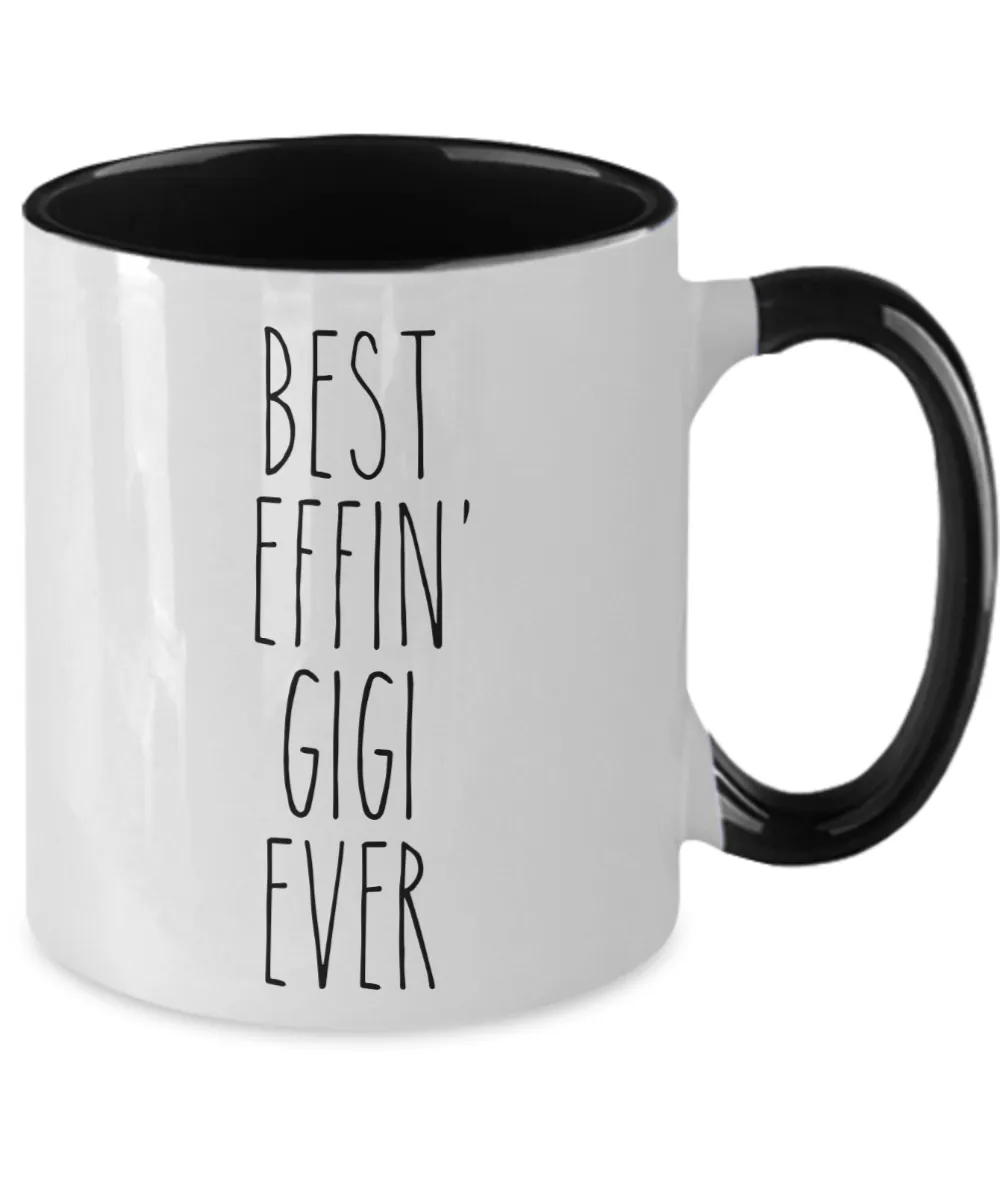 Gift For Gigi Best Effin' Gigi Ever Mug Two-Tone Coffee Cup Funny Coworker Gifts