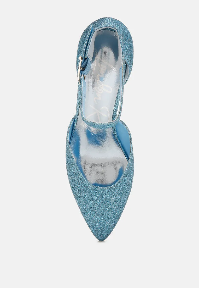 Glitter Block Heel Sandals By RAG