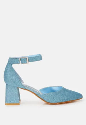 Glitter Block Heel Sandals By RAG