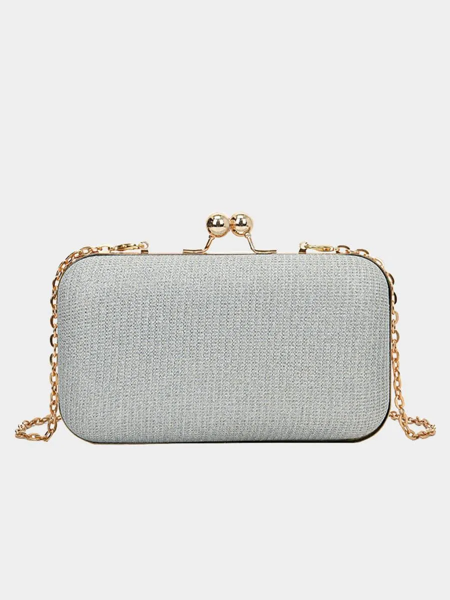 Glitter Chain Box Evening Clutch Bag MNBF094