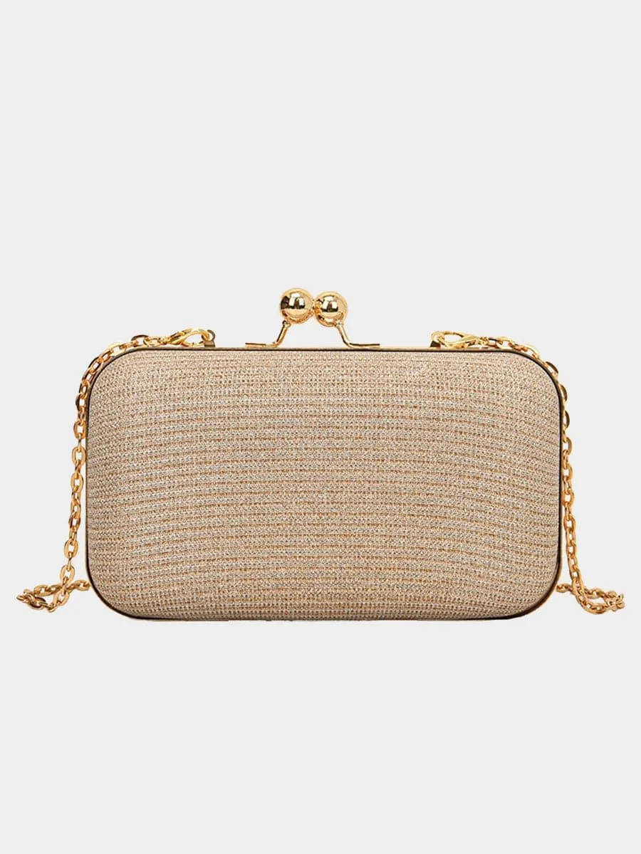 Glitter Chain Box Evening Clutch Bag MNBF094