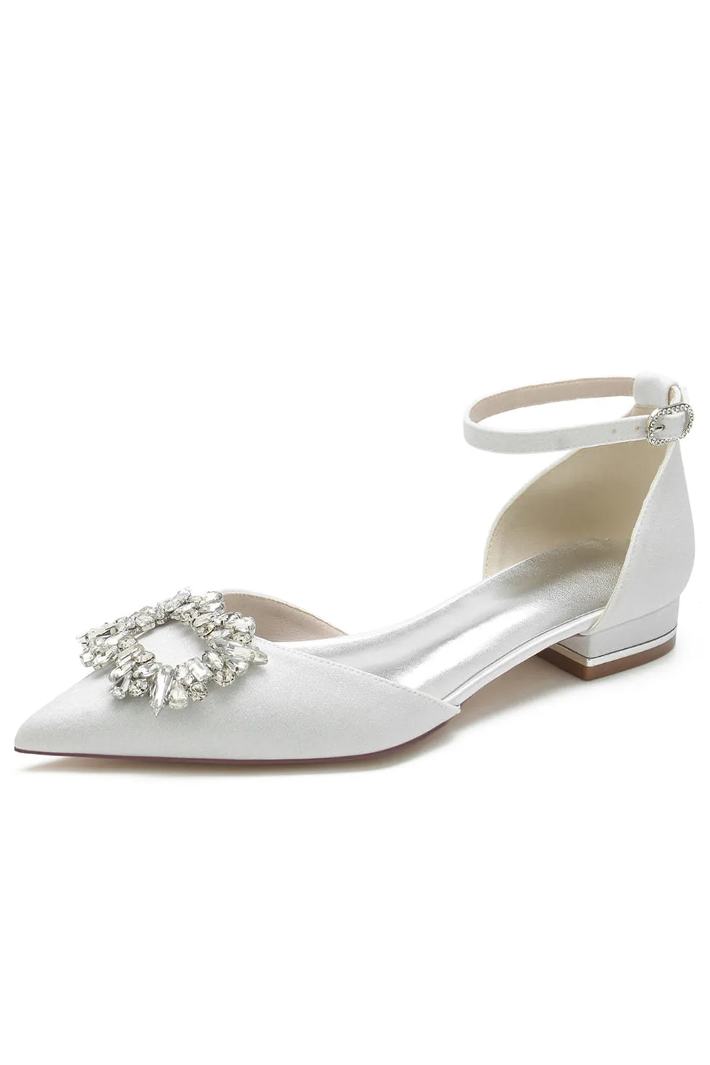 Glitter Crystal Low Heels