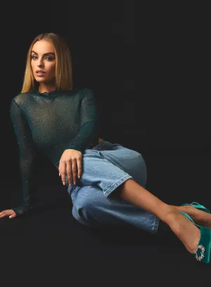 Glitter Long Sleeve Bodysuit