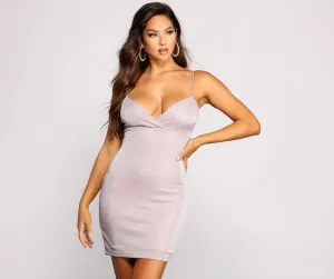 Glow Up Stylish Glitter Mini Dress