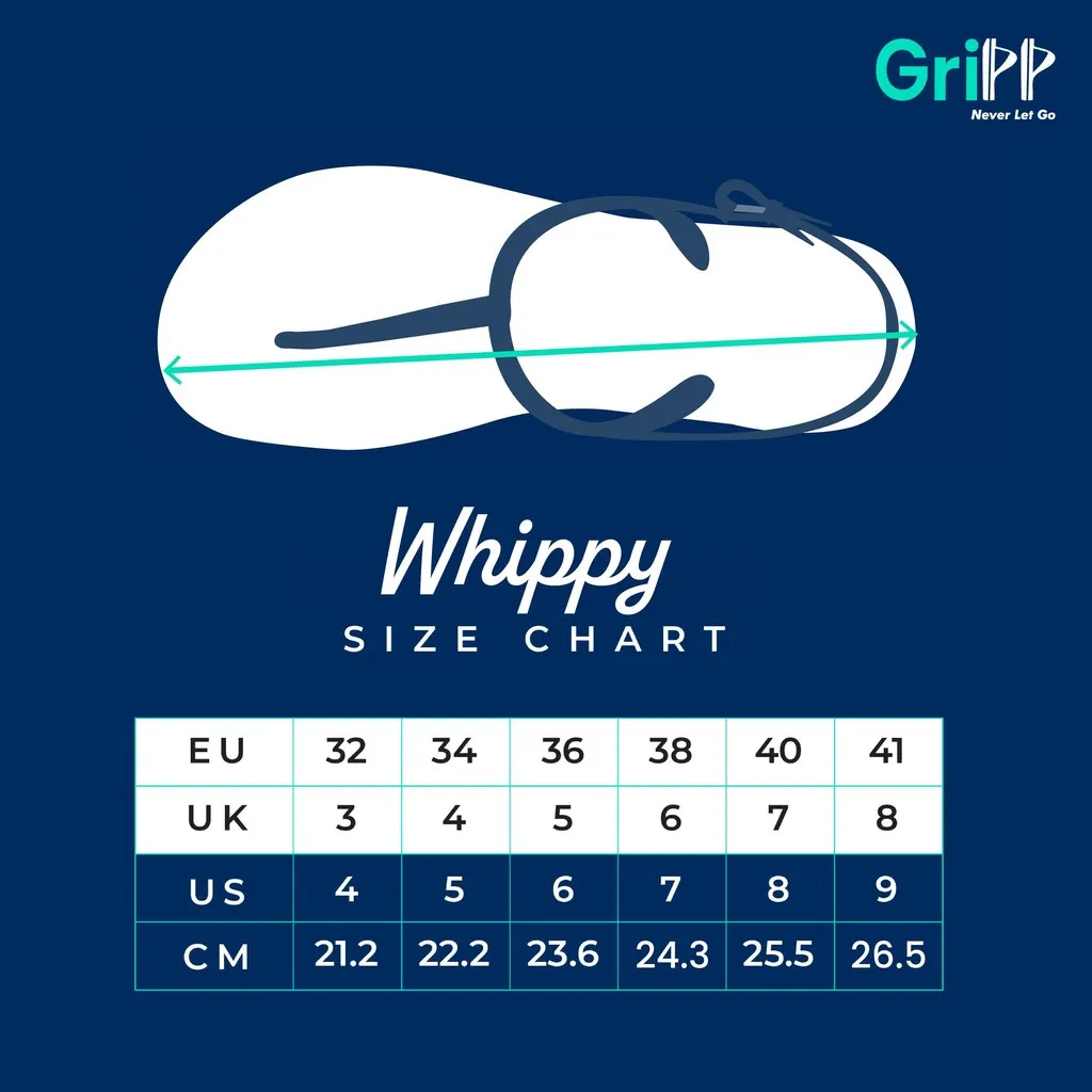 GriPP Whippy Women's Sandals – Cushioned, Flexible, and Stylish (Model F)