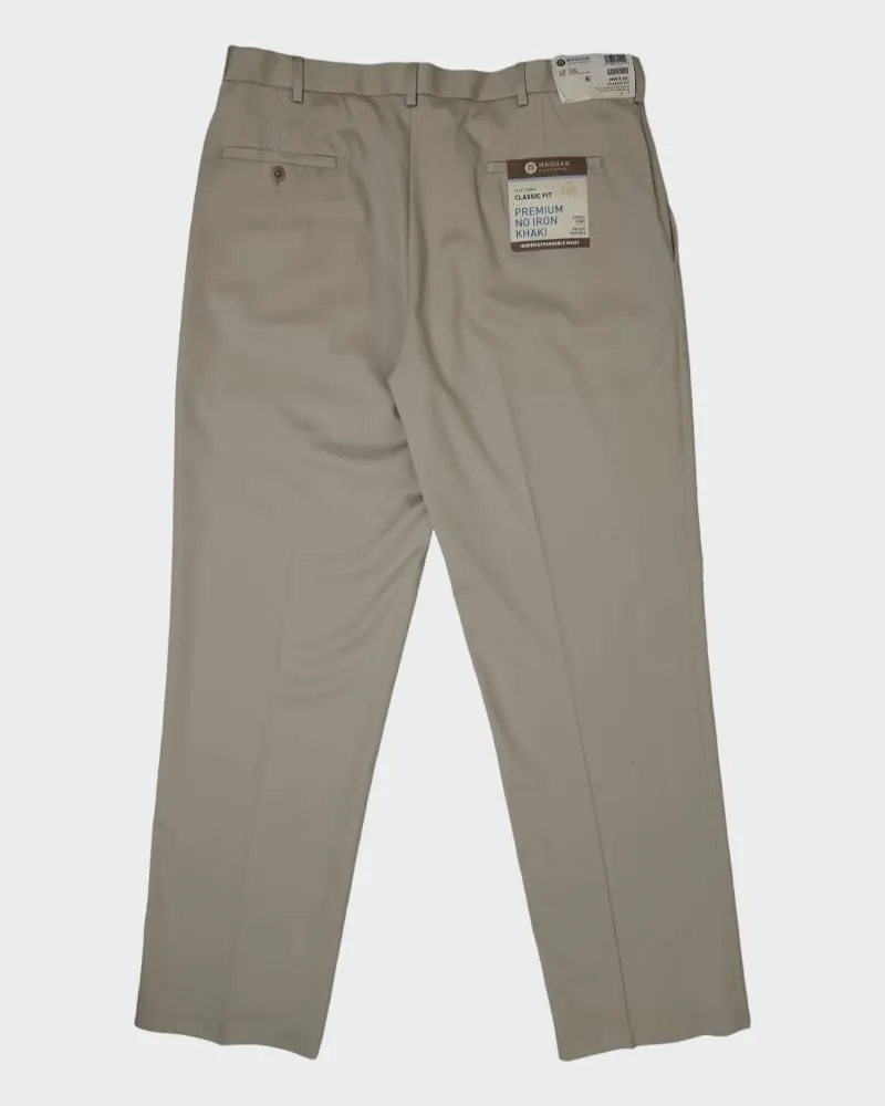 Haggar Clothing Premium Iron Khaki Men Pant ( W36-L32)