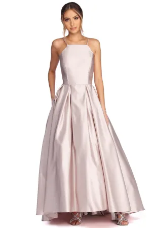Harper Formal Stylish Satin Ball Gown