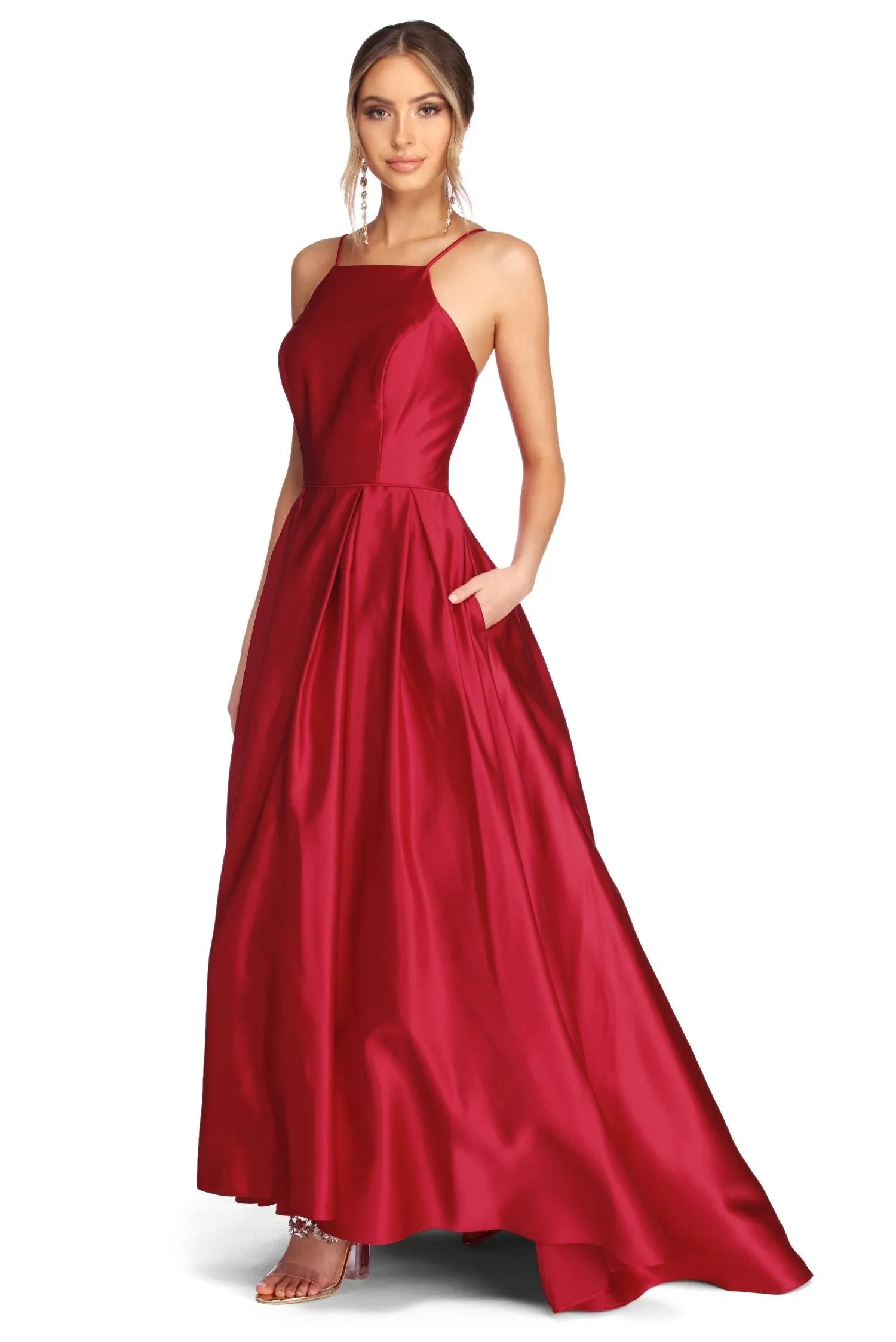 Harper Formal Stylish Satin Ball Gown