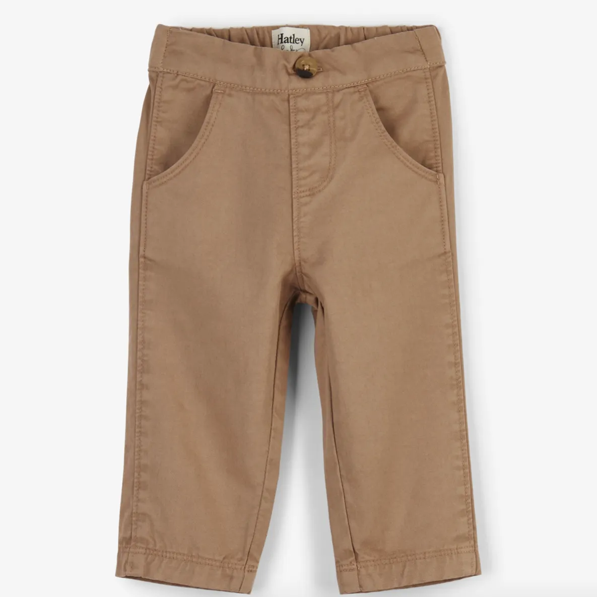 Hatley Khaki Baby Twill Pants - Size 6-9 Months