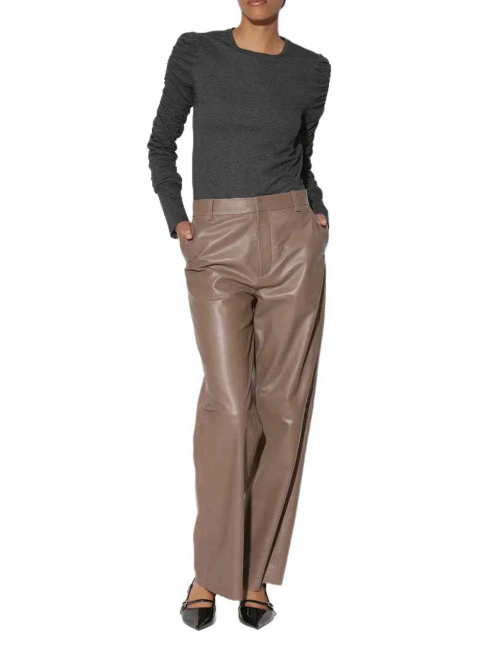 Heritage Glow Leather Pant