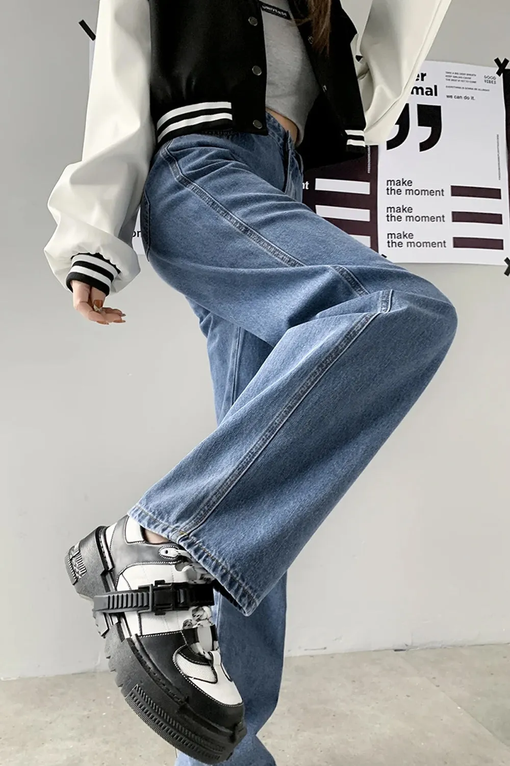 High Waist Comfort Colors Long Jeans Pants