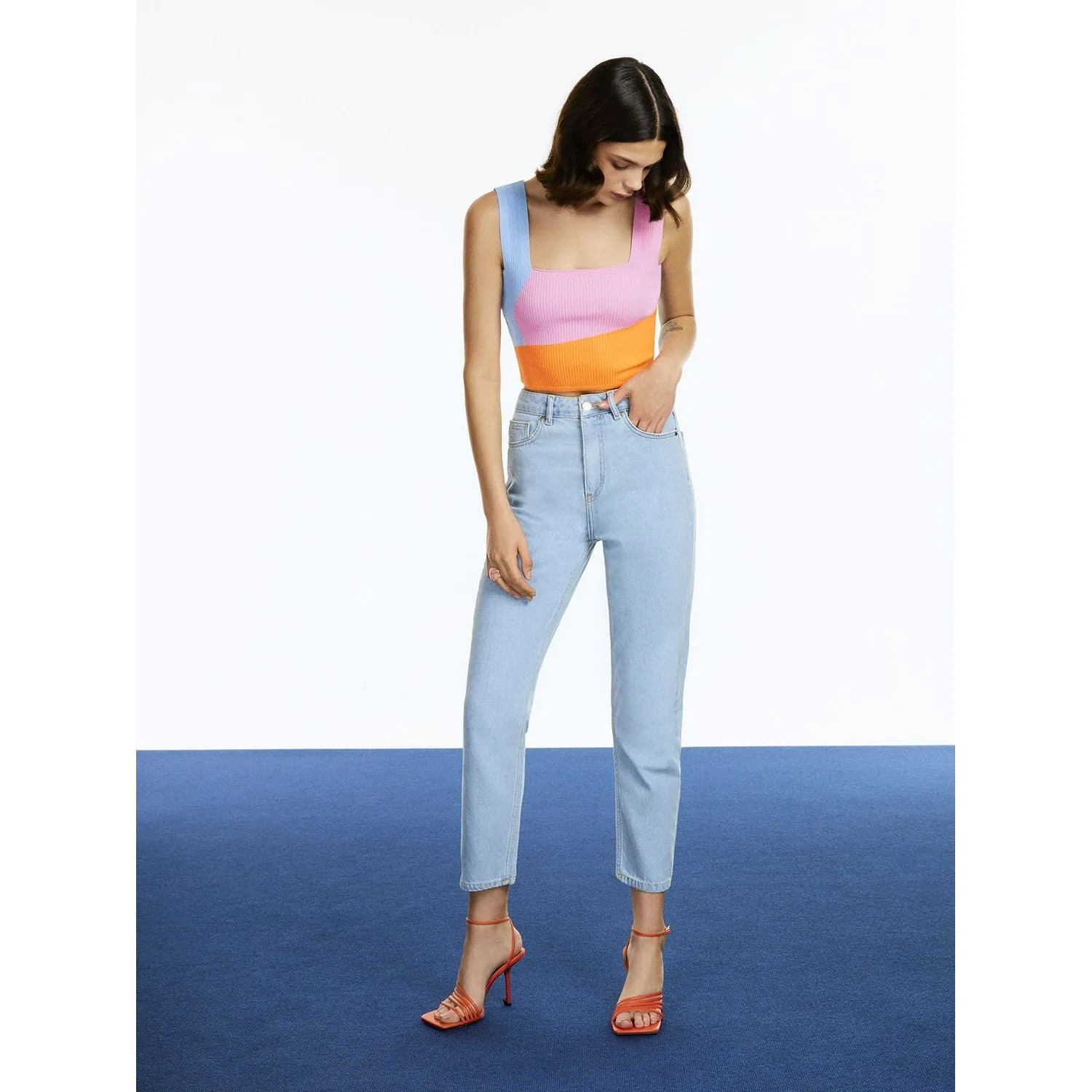 High-Waisted Mom Jeans
