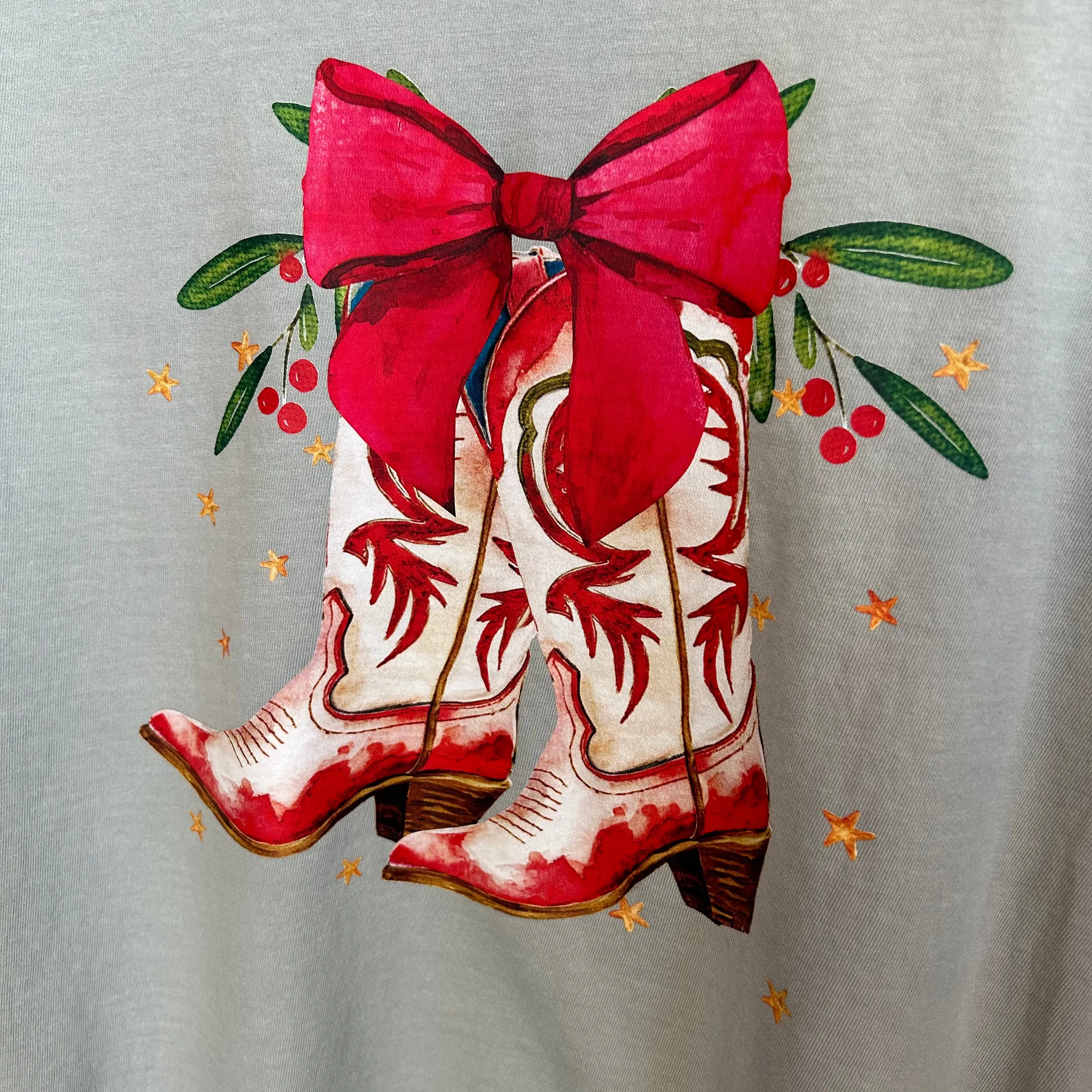Holly Berry Boots Graphic