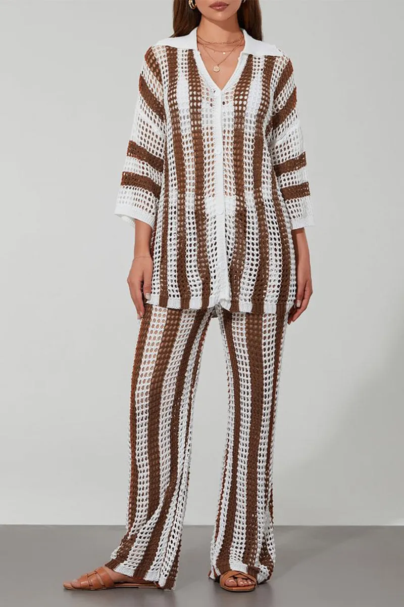HUR1332 Retro Stripes Crochet Set