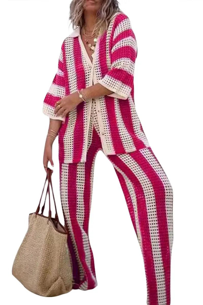 HUR1332 Retro Stripes Crochet Set